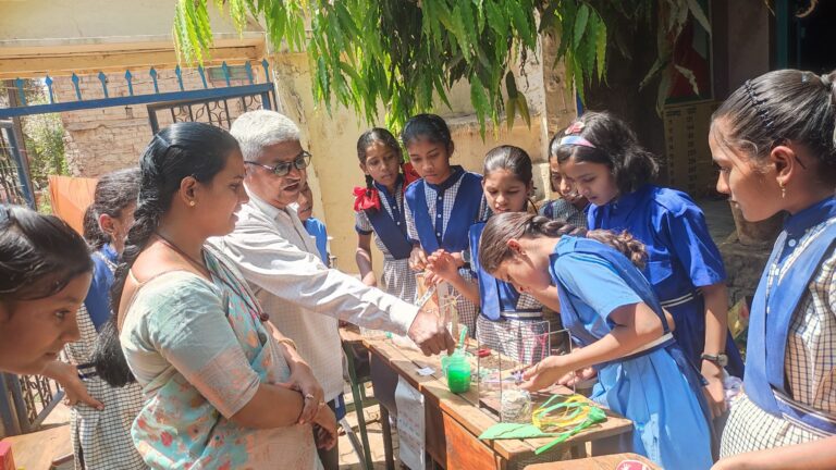 Students conducting science experiments