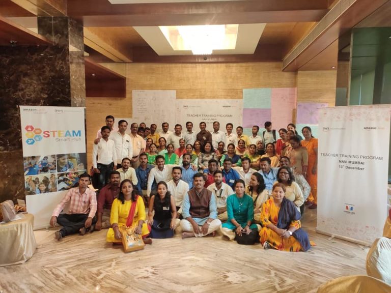 Teachers engaged in PBL training workshop