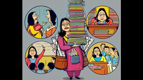 Overburdened teachers